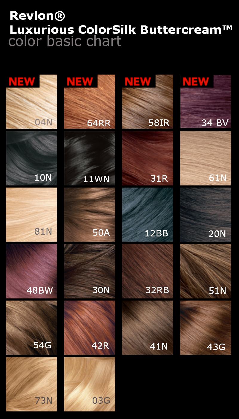 Revlon Colorsilk Hair Color Chart Brown Hair Color Shades Revlon All