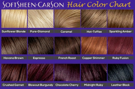 Softsheen carson hair color chart