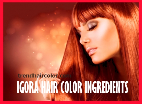 Igora hair color chart, ingredients, Instructions