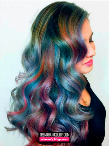 Holographic Hair Color